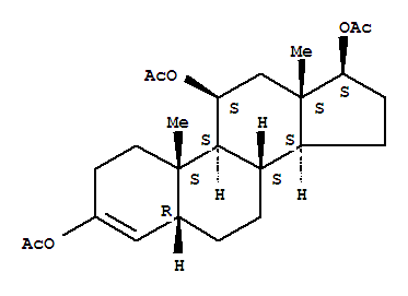 5b-Androst-3-ene-3,11b,17b-triol, triacetate(8CI)