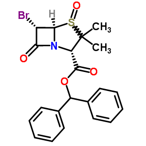 diphenylmethyl (2S,5R,6S)-6-bromo-3,3-dimethyl-7-oxo-4-thia-1-azabicyclo[3.2.0]heptane-2-carboxylate 4-oxide