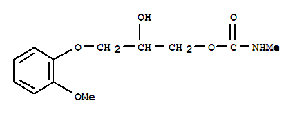 2-hydroxy-3-(2-methoxyphenoxy)propyl methylcarbamate