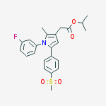 isopropyl 2-(1-(3-fluorophenyl)-2-methyl-5-(4-(methylsulfonyl)phenyl)-1H-pyrrol-3-yl)acetate