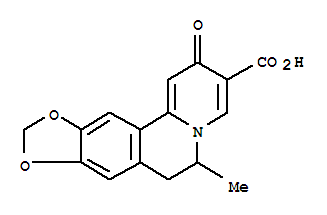 6-methyl-2-oxo-6,7-dihydro-2H-[1,3]dioxolo[4,5-g]pyrido[2,1-a]isoquinoline-3-carboxylic acid