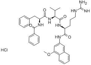 N-BENZOYL-PHE-VAL-ARG 4-METHOXY-BETA-NAPHTHYLAMIDE HYDROCHLORIDE