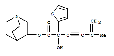 2-Thiopheneacetic acid,a-hydroxy-a-(3-methyl-3-buten-1-yn-1-yl)-,1-azabicyclo[2.2.2]oct-3-yl ester