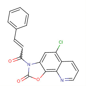 Oxazolo[4,5-h]quinolin-2(3H)-one,5-chloro-3-(1-oxo-3-phenyl-2-propenyl)-