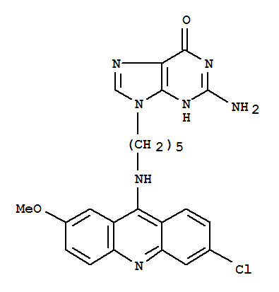2-amino-9-{5-[(6-chloro-2-methoxyacridin-9-yl)amino]pentyl}-3,9-dihydro-6H-purin-6-one
