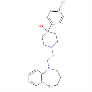 4-Piperidinol,4-(4-chlorophenyl)-1-[2-(3,4-dihydro-1,5-benzothiazepin-5(2H)-yl)ethyl]-