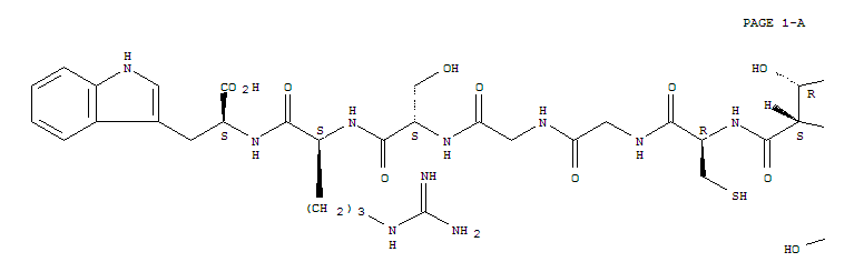 L-Tryptophan,5-oxo-L-prolyl-L-seryl-L-phenylalanyl-L-lysyl-L-asparaginyl-L-alanyl-L-a-glutamyl-L-prolylglycyl-L-isoleucyl-L-lysyl-L-leucyl-L-cysteinylglycyl-L-arginyl-L-a-glutamyl-L-phenylalanyl-L-isoleucyl-L-arginyl-L-alanyl-L-valyl-L-isoleucyl-L-tyrosyl