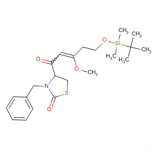 2-Thiazolidinone,4-[5-[[(1,1-dimethylethyl)dimethylsilyl]oxy]-3-methoxy-1-oxo-2-pentenyl]-3-(phenylmethyl)-, (R)-
