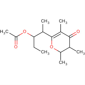 4H-Pyran-4-one,6-[2-(acetyloxy)-1-methylbutyl]-2,3-dihydro-2,3,5-trimethyl-