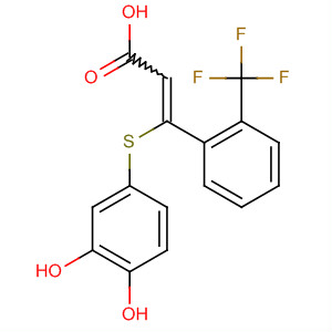 2-Propenoic acid,3-[(3,4-dihydroxyphenyl)thio]-3-[2-(trifluoromethyl)phenyl]-