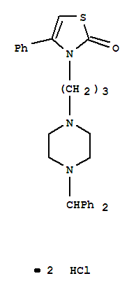 3-{3-[4-(diphenylmethyl)piperazin-1-yl]propyl}-4-phenyl-1,3-thiazol-2(3H)-one dihydrochloride