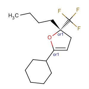 Furan, 2-butyltetrahydro-5-phenyl-2-(trifluoromethyl)-, cis-