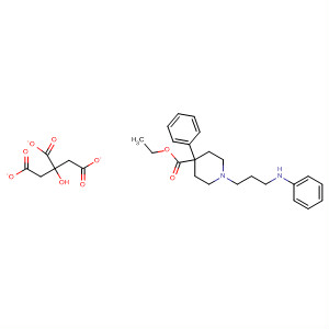 4-Piperidinecarboxylic acid, 4-phenyl-1-[3-(phenylamino)propyl]-, ethylester, 2-hydroxy-1,2,3-propanetricarboxylate (1:1)