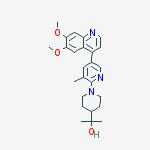 2-(1-(5-(6,7-dimethoxyquinolin-4-yl)-3-methylpyridin-2-yl)piperidin-4-yl)propan-2-ol