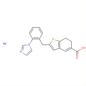 Benzo[b]thiophene-5-carboxylic acid,6,7-dihydro-2-(1H-imidazol-1-ylphenylmethyl)-, sodium salt
