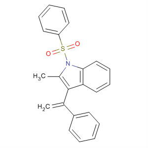 1H-Indole, 2-methyl-3-(1-phenylethenyl)-1-(phenylsulfonyl)-