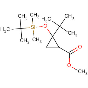 Cyclopropanecarboxylic acid,2-(1,1-dimethylethyl)-2-[[(1,1-dimethylethyl)dimethylsilyl]oxy]-, methylester