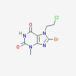 8-bromo-7-(2-chloroethyl)-3-methylpurine-2,6-dione