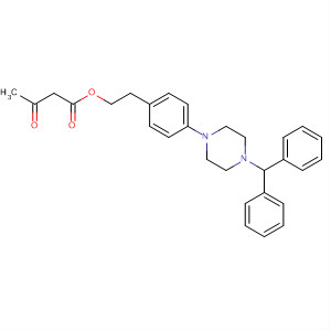 Butanoic acid, 3-oxo-,2-[4-[4-(diphenylmethyl)-1-piperazinyl]phenyl]ethyl ester