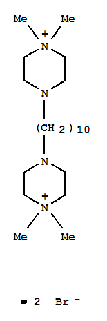 4,4'-decane-1,10-diylbis(1,1-dimethylpiperazin-1-ium) dibromide