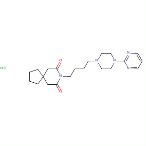 8-Azaspiro[4.5]decane-7,9-dione,8-[4-[4-(2-pyrimidinyl)-1-piperazinyl]butyl]-, hydrochloride