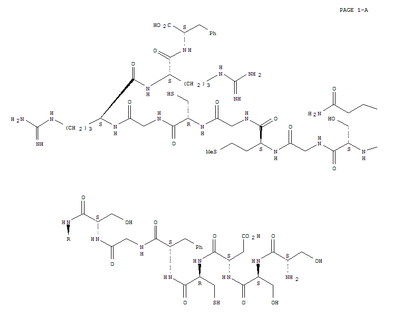 Atriopeptin-21(rat reduced), 2a-endo-L-aspartic acid-6-L-serine-17-L-methionine-20-glycine-21-L-arginine-21a-L-arginine-21b-L-phenylalanine-