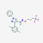 3-(2,5-DIMETHYLPHENYL)-1-PHENYL-1H-PYRAZOLE-4-CARBALDEHYDE O-4,4,4-TRIFLUOROBUTYL OXIME, 95%