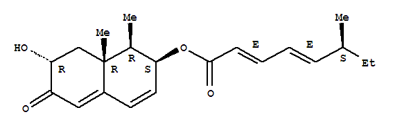 2,4-Octadienoicacid, 6-methyl-,1,2,6,7,8,8a-hexahydro-7-hydroxy-1,8a-dimethyl-6-oxo-2-naphthalenyl ester,[1R-[1a,2a(2E,4E,6S*),7b,8aa]]-