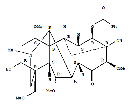(1alpha,3alpha,6alpha,10alpha,13alpha,14alpha,16beta,17xi)-3,13-dihydroxy-1,6,16-trimethoxy-4-(methoxymethyl)-20-methyl-15-oxoaconitan-14-yl benzoate