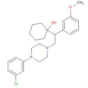 Cyclohexanol,1-[2-[4-(3-chlorophenyl)-1-piperazinyl]-1-(3-methoxyphenyl)ethyl]-