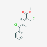 Methyl (2z,4z)-5-chloro-2-(chloromethyl)-4-methyl-5-phenylpenta-2,4-dienoate