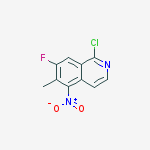 1-chloro-7-fluoro-6-methyl-5-nitroisoquinoline