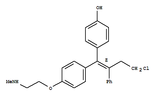 4-[(1Z)-4-chloro-1-{4-[2-(methylamino)ethoxy]phenyl}-2-phenylbut-1-en-1-yl]phenol