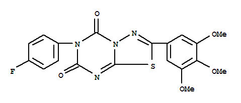 6-(4-fluorophenyl)-2-(3,4,5-trimethoxyphenyl)-5H-[1,3,4]thiadiazolo[3,2-a][1,3,5]triazine-5,7(6H)-dione