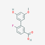 4-fluoro-3-(3-hydroxy-5-methoxyphenyl)benzoic Acid