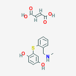 2-((2-((Methylamino)methyl)phenyl)thio)-1,4-benzenediol (Z)-2-butenedi oate (1:1) (salt)