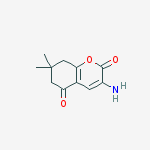 2H-1-Benzopyran-2,5(6H)-dione, 3-amino-7,8-dihydro-7,7-dimethyl-