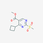 methyl 4-cyclobutyl-2-(methylsulfonyl)pyrimidine-5-carboxylate