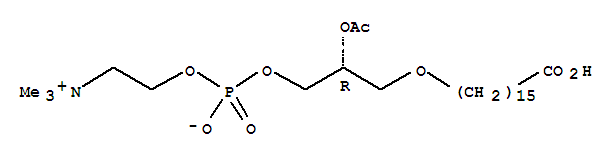 1-O-(15-carboxypentadecyl)-2-O-acetylglycero-3-phosphorylcholine