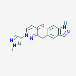 3-((1H-indazol-5-yl)methyl)-1-(1-methyl-1H-pyrazol-4-yl)pyridazin-4(1H)-one