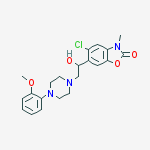 5-chloro-6-[1-hydroxy-2-[4-(2-methoxyphenyl)piperazin-1-yl]ethyl]-3-methyl-1,3-benzoxazol-2-one