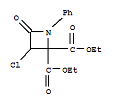 diethyl 3-chloro-4-oxo-1-phenylazetidine-2,2-dicarboxylate