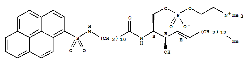 N-(11-(1-pyrene)sulfonylaminoundecanoyl)sphingomyelin