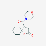 4-(morpholin-4-ylcarbonyl)-1-oxaspiro[4.5]decan-2-one