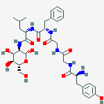 D-GLUCOPYRANOSE,2-DEOXY-2-[[N-[N-[N-(N-L-TYROSYLGLYCYL)GLYCYL]-L-PHENYLALANYL]-L-LEUCYL]AMINO]-