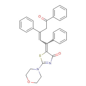 4(5H)-Thiazolone,2-(4-morpholinyl)-5-(5-oxo-1,3,5-triphenyl-2-pentenylidene)-