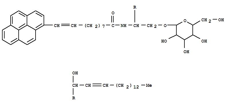 1-O-galactopyranosyl-N-(10-(1-pyrene-9-enedecanoyl)sphingosine)