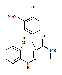 10-(4-hydroxy-3-methoxyphenyl)-3,4,9,10-tetrahydropyrrolo[3,4-b][1,5]benzodiazepin-1(2H)-one