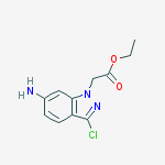 1H-Indazole-1-acetic acid, 6-amino-3-chloro-, ethyl ester