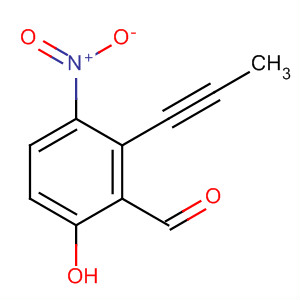 Benzaldehyde, 6-hydroxy-3-nitro-2-(1-propynyl)-